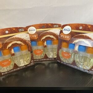 Febreze 6p Lot Scented Oil Plug In Refills ~ Pumpkin Roll ~ Limited Edition (x6)